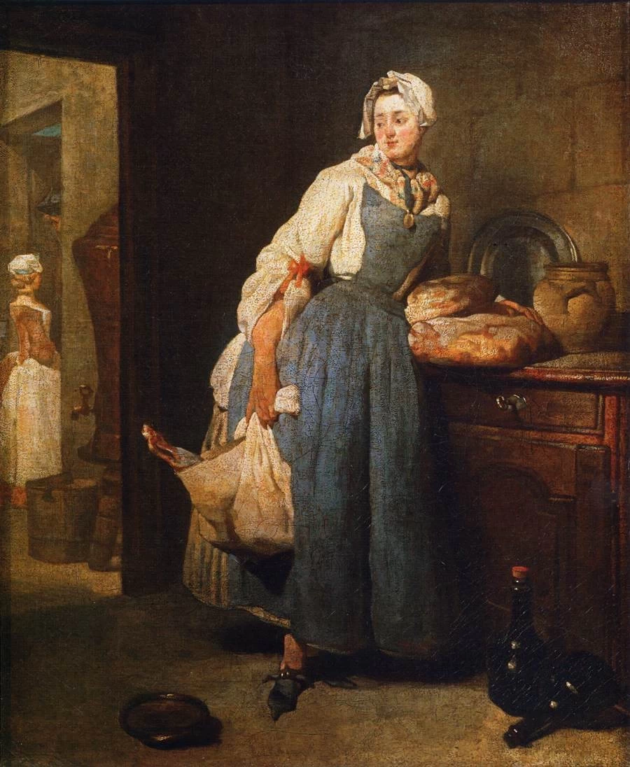 Jean Siméon Chardin - La serva di ritorno dal mercato, Louvre, Parigi